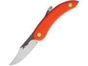 Svord SVPK3CP Peasant Heavy Duty Folding Knife 3.375 Clip Blade Orange Handle