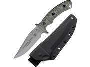 Tops Knives TPPFS01 Pathfinder School Fixed Knife Gray 4.5 Blade Black Micarta