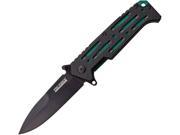 Tac Force TF912GN Folding Knife A O Black 4 Blade Handle w Green Liner