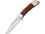 Buckshot Linerlock Assisted Opening 3 1 2 Stainless Clip Blade with Extended Tang