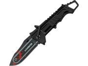 Z Hunter ZB025BKR Chainsaw A O Linerlock Black Folding Knife Stainless