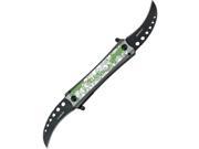 Z Hunter ZB057SK Twin Blade Assisted Opening Silver Skull