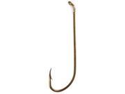 Eagle Claw 32H 1 Snelled Double Plain Shank Bronze Size 1 Fishing Hooks 6 Pack