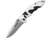 Schrade SCH503 Sure Lock Folding Knife 3.625 Drop Blade Silver Handle