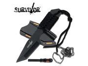 Miscellaneous M4282 Survival Knife W Fire Starter Stainless Full Tang 7