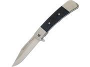 Buckshot Linerlock G 10 Assisted Opening 3 1 2 Stainless Clip Blade with Extended Tang