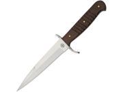 Miscellaneous MI218 Bundeswehr Trench Fixed Knife 5.25 False Top Blade Wood Hndl
