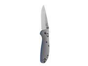 Benchmade 556 1 Mini Griptilian Folding Knife Satin 2.91 Drop Blade Black G10