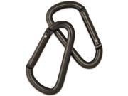 Camcon PF23015 Large Non Locking Carabiners Black 3 Overall Set Of 2