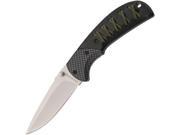 Browning BR0095 Folding Knife Gray 3 Blade OD Paracord Wrapped Black Handle
