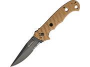 CRKT CR7914DB Hammond Cruiser Folding Knife Blk 3.75 Combo Clip Desert Tan Zytel