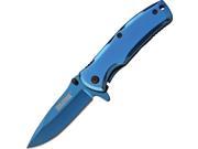 Tac Force TF848BL Folding Knife A O Blue 2.75 Drop Blade Handle