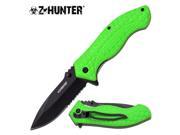Z Hunter ZB138BK 4.5 Folder Half Serrated B Fixed Blade Knife