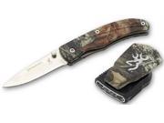 Browning 3715096 Night Seeker 2 Camo Folding Knife Vista Combo w Pocket Clip