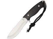 Frost Cutlery F18721BPW Little Elk Skinner Fixed Knife 4.5 Blade Black Pakkawood