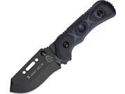 Tops Knives TPXCESTD XcEST Delta Folding Knife Blk 3.25 Blade G10 Handle w Blue