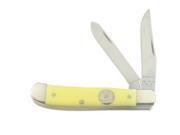 Bear Sons C307 Folding 3.5 Yellow Derlin Mini Trapper Knife