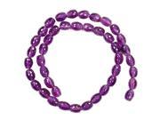 8x10MM AMETHYST FACETED OVAL BARREL BEADS 15