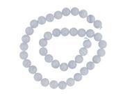 BLUE LACE AGATE 10MM ROUND BEADS A NATURAL 16IN ST A