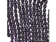6x8MM AMETHYST FACETED OVAL BARREL BEADS 16