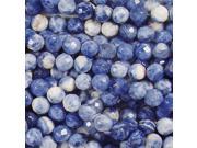 SODALITE 8MM FACETED ROUND BEADS BLUE BEAD LAPIS LOOK!!