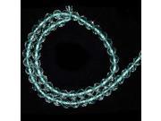 AQUA GLASS 6MM FACETED ROUND BEAD AA BEADS