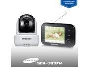 Samsung SEW 3037W SafeVIEW Baby Monitoring System IR Night Vision PTZ 3.5 Inch