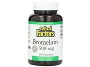 Bromelain 500mg Natural Factors 180 Capsule