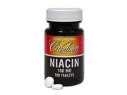 Niacin 100mg Carlson Laboratories 100 Tablet