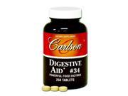 D. A. 34 Food Enzymes Carlson Laboratories 250 Tablet