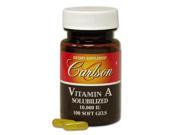 Vitamin A Soluble 10000 IU Carlson Laboratories 100 Softgel