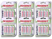 Tenergy Centura AA 2000mAh Low Self Discharge LSD NiMH Rechargeable Batteries 6 cards 24 pieces