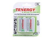 Tenergy Centura NiMH 9V 200mAh Low Self Discharge Rechargeable Batteries