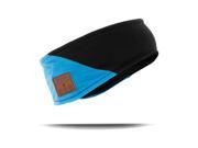 Tenergy Bluetooth Headband w Built in Speakers and Microphone Blue Black