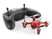 Hubsan X4 H107C 4 Channel 2.4GHz RC Quad Copter with Camera Red Silver