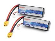 Tenergy 11.1V 3S 2700mAh 25C LIPO Battery Pack with XT60 Connector for DJI Phantom 1 DJI F450 Cheerson CX 20 2 pieces