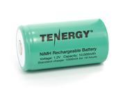 Tenergy D 10 000mAh NiMH Flat Top Rechargeable Battery No Tabs