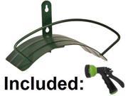 Wall mounted Hose Hanger Including Spray Nozzle