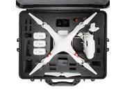 DJI Phantom 2 Carrying Case. Military Spec. Waterproof and Airtight Hard Case Fits Quadcopter and GoPro Accessories Phantom 2 Vision