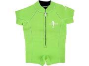 Baby Swimsuit Wetsuit. Swimwear for Boy and Girl Toddlers with UV protection. Small 12 18 Months Green