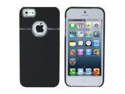 ASleek Black Deluxe Chrome Hard Snap On Case Back Cover for Apple iPhone 5