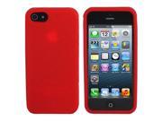 ASleek Red Soft Silicone Rubber Case Cover for Apple iPhone 5 5G
