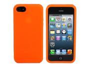ASleek Orange Soft Silicone Rubber Case Cover for Apple iPhone 5 5G