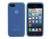 ASleek Blue Soft Silicone Rubber Case Cover for Apple iPhone 5 5G