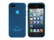 ASleek Clear Blue TPU Frost Rubber Case Cover for Apple iPhone 5