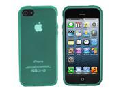 ASleek Clear Green TPU Frost Rubber Case Cover for Apple iPhone 5