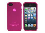 ASleek Clear Pink TPU Frost Rubber Case Cover for Apple iPhone 5
