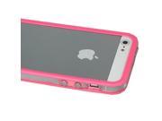 ASleek Clear Pink Bumper Case Cover W Chrome Buttons for Apple iPhone 5