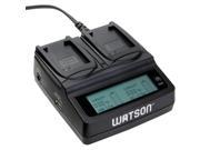 Watson Duo LCD Charger with 2 NB 10L Battery Plates
