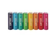 Watson Chroma AA NiMH Batteries with 2 Cases 2300mAh 8 Pk Multi Colored